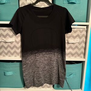Lululemon Swiftly Tech black and white Ombré EUC
